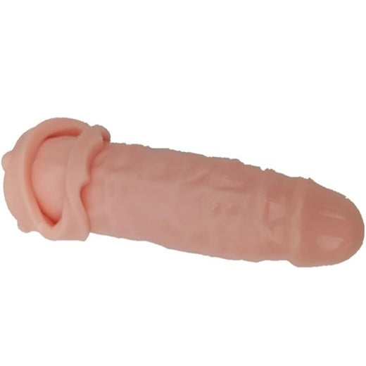 Double Hole Skin Penis Extender Sleeve For Men