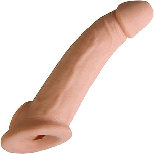 Double Hole Skin Penis Extender Sleeve For Men